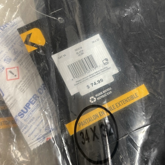 Dakota WorkPro Series Men's Stretch Duck Cargo Work Pants 34 x 32 in Black - Picture 4 of 7